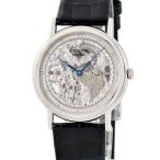 【3年保証】 クレドール シグノ メカニカル スケルトン GBBD987 6899-0010  Pt950無垢 彫金 シルバー 薄型 手巻き メンズ 腕時計 【中古】