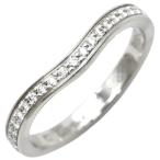 カルティエ リング 指輪 バレリーナ ウェディング カーブ CRB4093045 Pt950 シルバー #45 5号 ダイヤ ハーフエタニティ