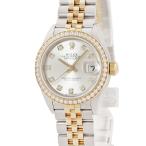 【3年保証】 ロレックス レディ デイトジャスト 28 279383RBR ランダム番 K18YG×SS コンビ 純正ダイヤ 自動巻き レディース 腕時計
