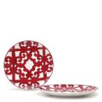エルメス 食器 デザートプレート ガダルキヴィール 2枚セット P011007P 磁器 レッド 新品 未使用 赤