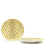エルメス 食器 デザートプレート ソレイユ ドゥ エルメス No1 2枚セット P046007P 磁器 イエロー 新品 未使用 お皿