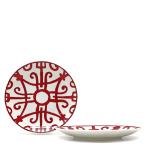 エルメス 食器 パンプレート No4  No6 ガダルキヴィール 2枚セット P011312P/P011512P 磁器 レッド 新品 未使用 赤