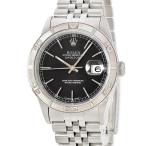 【3年保証】 ロレックス デイトジャスト サンダーバード 16264 OH済 U番 K18WG×SS コンビ 黒 ポストヴィンテージ 自動巻き メンズ 腕時計 【中古】