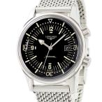 【3年保証】 ロンジン レジェンドダイバー デイト L3.774.4 黒 インナー回転ベゼル アラビア バー 自動巻き メンズ 腕時計 【中古】