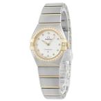 【★10％OFF】【3年保証】 オメガ 腕時計 コンステレーション マンハッタン 131.25.25.60.52.002 クオーツ レディース 新品未使用 K18YG×SS ダイヤ