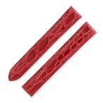 カルティエ 腕時計パーツ 純正 クロコバンド レディース 替え ベルト バックル用 ストラップ 本革 替え 13ｍｍ レッド 赤