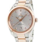 【3年保証】 オメガ シーマスター アクアテラ 150M 220.20.38.20.56.002 新品同様 K18RG×SS コンビ 純正ダイヤ 自動巻き メンズ 腕時計