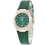 【★10％OFF】【3年保証】 オメガ 腕時計 コンステレーション 131.23.29.20.99.001 自動巻き レディース 新品未使用 K18RG×SS コンビ ダイヤ 緑