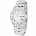 【3年保証】 ロンジン 腕時計 フラッグシップ L4.899.4.21.6 自動巻き メンズ 新品未使用 ホワイト 白 デイデイト ローマン