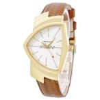 【3年保証】 ハミルトン 腕時計 ベンチュラ H24301511 クオーツ メンズ 新品未使用 ホワイト イエローPVDコーティング