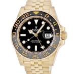 【3年保証】 ロレックス 腕時計 GMTマスターII 126718GRNR 自動巻き メンズ ランダム番 K18YG無垢 ブラック ベンツ針 5連 ジュビリー