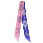 エルメス スカーフ ツイリー H063081S 15 シルク ピンク 新品 未使用 【メルヴェイユーズ ランタン】