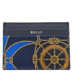  Bally футляр для карточек карта держатель MLB01U кожа голубой новый товар не использовался карта inserting . море 