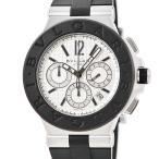 【3年保証】 ブルガリ 腕時計 ディアゴノ クロノグラフ DG42SVCH 自動巻き メンズ デイト スモールセコンド シルバー ブラック