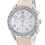 【3年保証】 オメガ 腕時計 スピードマスター リデュースド クロノグラフ 3834.74.34 自動巻き レディース シェル タキメーター