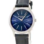 【3年保証】 パテックフィリップ 腕時計 カラトラバ 4896G-001 手巻き レディース K18WG無垢 純正ダイヤ ナイトブルー バー ギヨシェ