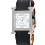 【3年保証】 エルメス 腕時計 Hウォッチ MM HH3.510 自動巻き メンズ 新品同様 H型 四角 スクエア デイト アラビア 3針