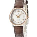 【3年保証】 オメガ 腕時計 デ ヴィル プレステージ 424.23.27.60.52.001 クオーツ レディース K18RG×SS コンビ 純正ダイヤ