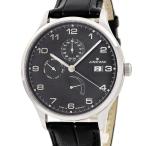 【3年保証】 ユンハンス 腕時計 アタッシェ アジェンダ 027/4762.00 自動巻き メンズ ブラック デイデイト パワーリザーブインジケーター