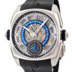 【3年保証】 サイラス 腕時計 クレプシス GMT 539.507.TT.A 自動巻き メンズ 新品同様 スモールセコンド オープンワーク 限定