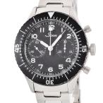 【3年保証】 ジン 腕時計 レプリカ クロノグラフ 155 手巻き メンズ パイロット 回転ベゼル 黒 スモールセコンド 日本限定