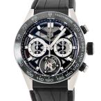 【3年保証】 タグホイヤー 腕時計 カレラ キャリバー ホイヤー02T トゥールビヨン CAR5A8Y.FC6377 自動巻き メンズ 新品同様 クロノグラフ