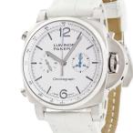【3年保証】 パネライ 腕時計 ルミノール クロノ PAM01218 自動巻き メンズ X番 ホワイト 白 タキメーター スモールセコンド