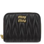 ミュウミュウ コインケース マテラッセ レザー ブラック 黒 コインパース 5MM268