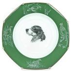  Hermes посуда автомобиль s собака plate 6 шт. комплект фарфор зеленый зеленый анис звёздчатый тарелка 6 шт. комплект б/у 