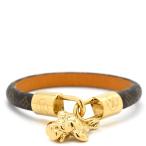 ショッピングヴィトン ルイヴィトン ブレスレット ブラスレ ヴィヴィエンヌ メタル ブラウン 茶 モノグラム ブラウン  M6773 中古