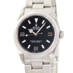 ショッピングロレックス ロレックス エクスプローラー 1 14270 E番 ブラックアウト シルバーレター トリチウム 自動巻き