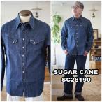 ショッピングウエスタン SUGARCANE　シュガーケーン　デニムウエスタンシャツ　SC28190 　　ブルーデニム　BLUE DENIM WESTERN SHIRT