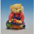 シンブル（指貫）イギリス　Birchcroft Playful Character Thimble Collection 1996 Biggles Bear and Friends 5　テディベア