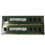 Yahoo! Yahoo!ショッピング(ヤフー ショッピング)デスクトップPC用メモリ　SAMSUNG  PC3-12800U DDR3 1600 2GB 2枚セット　計4GB　増設メモリ　交換メモリ★送料無料★中古