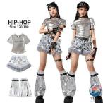 k?pop костюм Kids Dance серебряный .... tops девочка выставить короткий брюки кожаный салон ntsu украшен блестками короткий рукав нога покрытие Корея I Kids Dance .