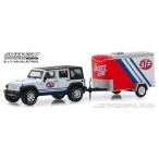 グリーンライト 1/64 ヒッチ＆トウ 2015 ジープ ラングラー &amp; トレーラー STP GREENLIGHT Jeep Wrangler Unlimited with Trailer