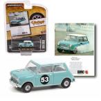  зеленый свет 1/64 Morris Mini Cooper S голубой Greenlight Vintage Ad Cars Morris Mini Cooper S миникар 