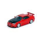 イノモデル 1/64 日産 スカイライン GT-R (R34) R-TUNE レッド カーボンボンネット Inno64 NISSAN SKYLINE