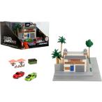 JADA TOYS ナノ ワイルドスピード トレット マーケット ＆ カフェ ジオラマ フォード F-150 / 三菱 エクリプス Fast & Furious ミニカー