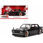 JADA TOYS 1/24 ダットサン 510 1973 アドバン カスタム ブラック JDM Tuners Datsun 510 ADVAN 35954