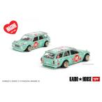 MINI GT 1/64 ダットサン 510 ワゴン 花見 V2 街道はうす グリーン Datsun KAIDO 510 Wagon Hanami KHMG013