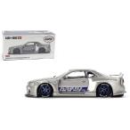Kaido House x Mini GT 1/64 日産 GT-R (R34) 1999 Sinjuku V1 シルバー Nissan Skyline