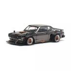 POP RACE 1/64 Nissan Skyline GT-R V8 дрифт Hakosuka темный хром миникар 