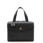 CHANEL Chanel здесь Mark портфель портфель документы портфель черная икра s gold кожа черный чёрный Gold металлические принадлежности 