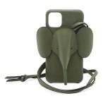 LOEWE Loewe Elephant покрытие iPhone11 Pro смартфон кейс мобильный покрытие слон . животное узор ремешок на шею есть кожа 