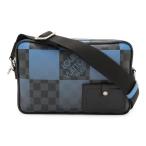 LOUIS VUITTON Louis Vuitton Damier gla Fit ja Ian to Alpha mesenja- сумка на плечо наклонный .. голубой N40408