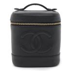 CHANEL Chanel здесь Mark косметичка ручная сумочка косметичка cosme сумка черная икра s gold кожа черный чёрный Gold металлические принадлежности A01998