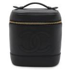 CHANEL Chanel здесь Mark косметичка ручная сумочка косметичка cosme сумка черная икра s gold кожа черный чёрный Gold металлические принадлежности A01998