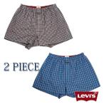 【大きいサイズ】【メンズ】 Levi's 2Pチェックトランクス グレー系×ブルー系 1149-2215-1 [3L・4L・5L・6L]