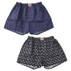 大きいサイズ メンズ Levi's 2P ロゴ柄 トランクス ネイビー × ブラック 1249-1201-1 3L 4L 5L 6L 8L